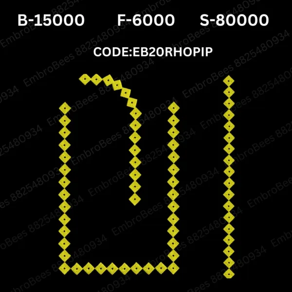 Rhopip Blouse Embroidery Design DST File - EB20RHOPIP