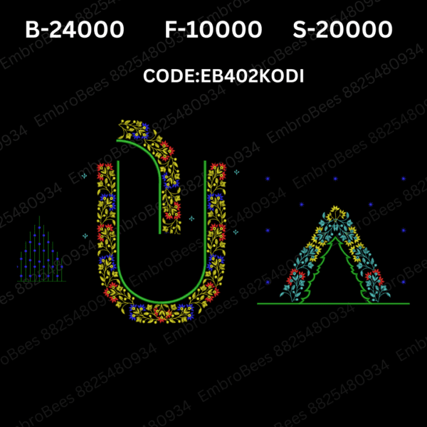 Kodi Blouse Embroidery Design DST File - EB402KODI