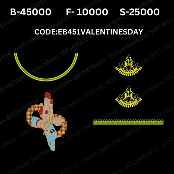 Valentine's Day Blouse Embroidery Design DST File - EB451VALENTINESDAY (FREE)