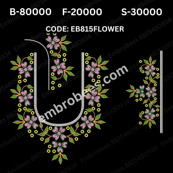 EB815 FLOWER Embroidery Design DST File