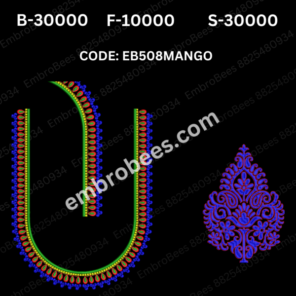 EB508 MANGO Embroidery Design DST File