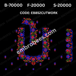 CUTWORK Blouse Embroidery Design DST