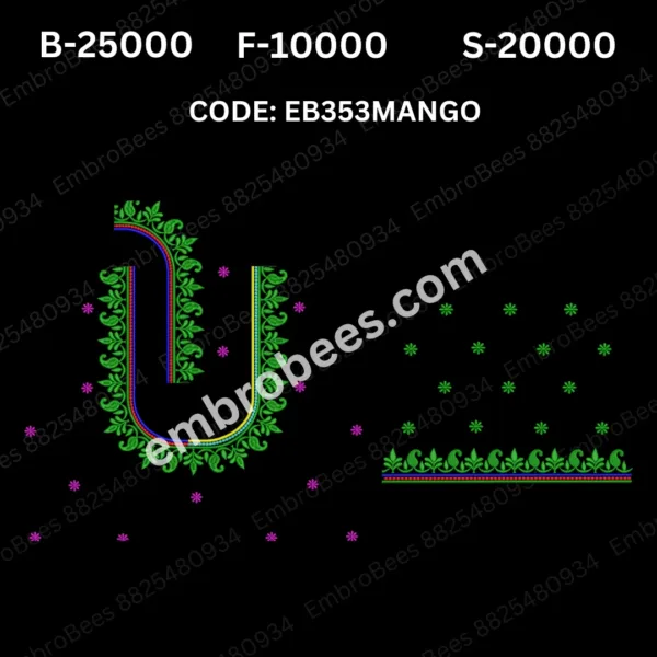 EB353 MANGO Embroidery Design DST File