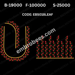 EB5018 LEAF Embroidery Design DST File