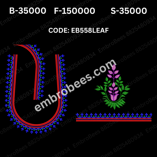 EB558 LEAF Embroidery Design DST File