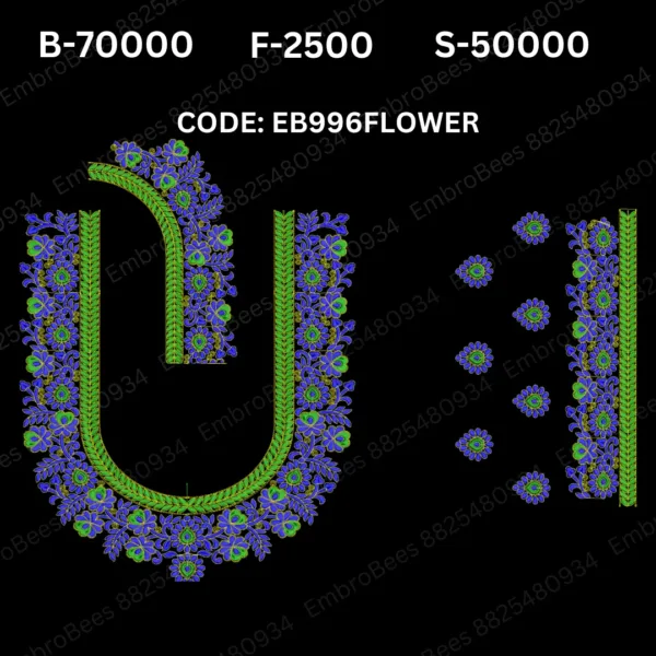 FLOWER Embroidery Design DST File