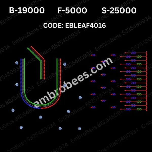 EB LEAF 4016 Embroidery Design DST File