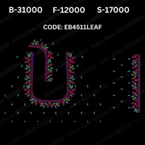 LEAF Embroidery Design DST FIle