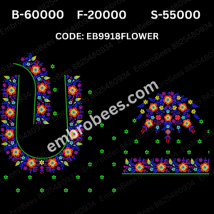 EB 9918 FLOWER Embroidery Design DST File.