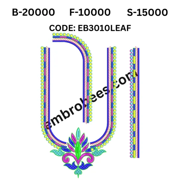 Lush Leaf Bunch Embroidery Design - EB3010LEAF