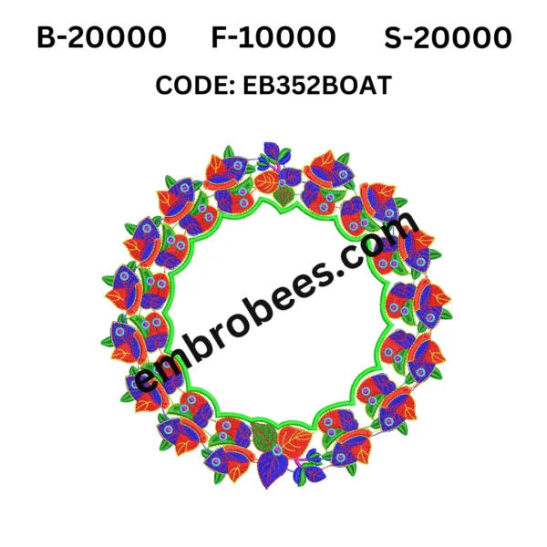 Sailboat Blouse Embroidery Pattern - EB352BOAT