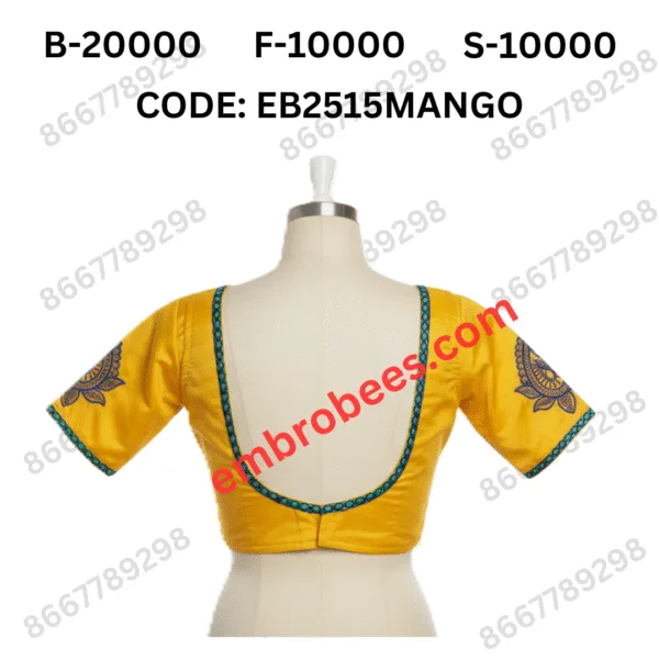 Modern Mango Blouse Embroidery Design - EB2515MANGO