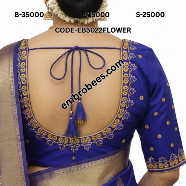 Classic Floral Motif Blouse Design - EB5022FLOWER