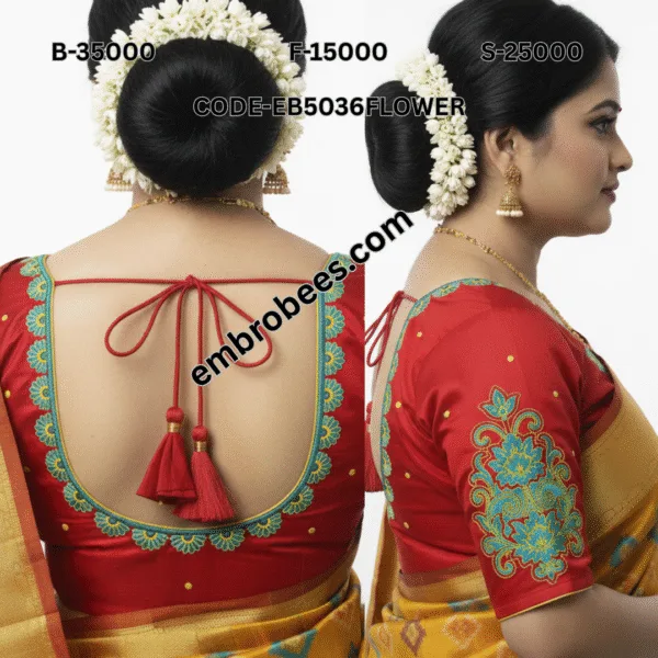 Artistic Floral Embroidery for Blouses - EB5036FLOWER