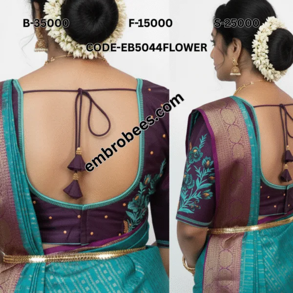 Intricate Floral Blouse Design - EB5044FLOWER